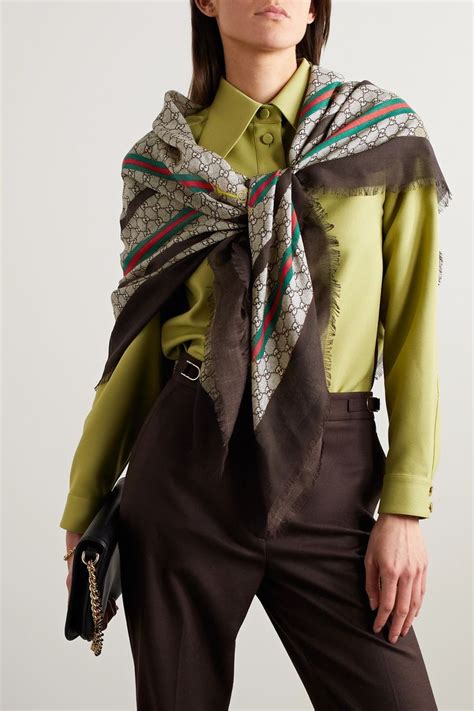 escapulario gucci|gucci frayed scarf.